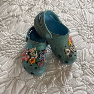 Little Girl Glitter Crocs